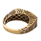 Feather Pavé Statement Ring