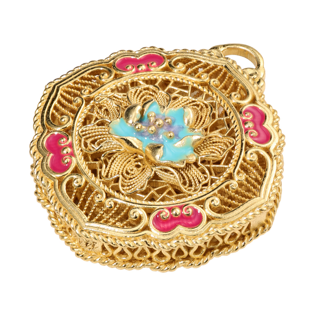 NE-PD-0079 Silver Double-Sided Pendant