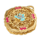 NE-PD-0079 Silver Double-Sided Pendant