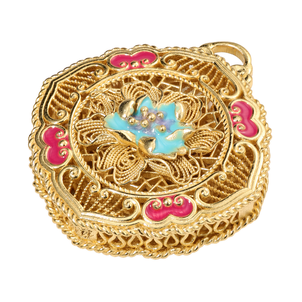 NE-PD-0079 Silver Double-Sided Pendant