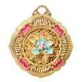 NE-PD-0079 Silver Double-Sided Pendant