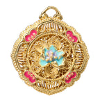 NE-PD-0079 Silver Double-Sided Pendant