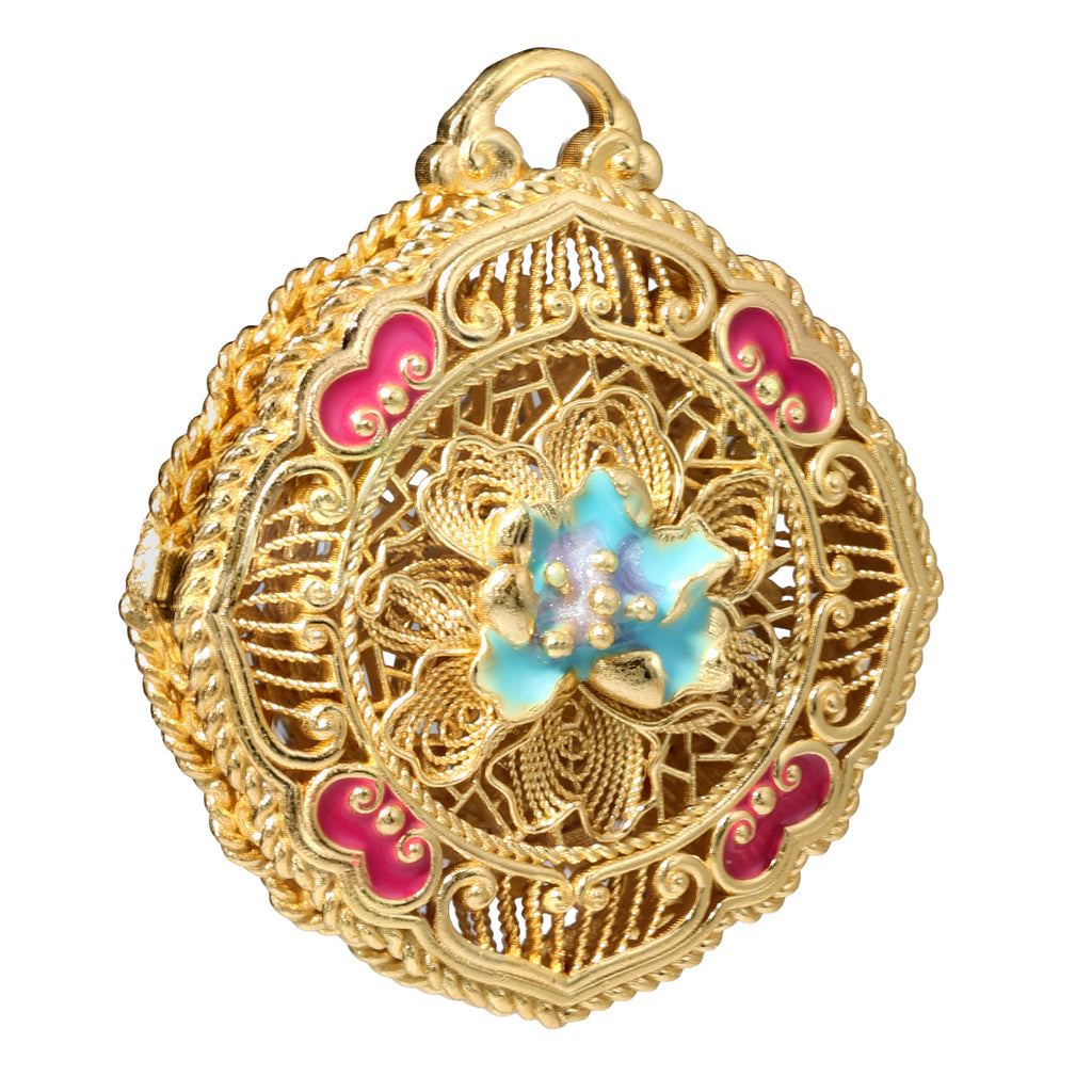 NE-PD-0079 Silver Double-Sided Pendant