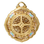 NE-PD-0079 Silver Double-Sided Pendant